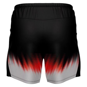 Shorts de sport pour hommes, imprimé par sublimation, motif à pois dégradé, respirant, séchage rapide, taille élastique, 100% polyester tricoté, longueur courte - Product Image 2