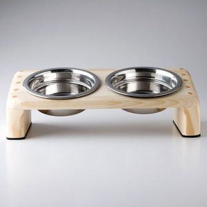 Comedero de Madera para Perros de Diseño Elegante, Elevado, con Acabado Impermeable para Decoración del Hogar y la Cocina - Product Image 4