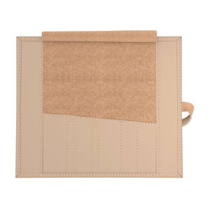 Étui à roulettes en cuir de grande taille pour la vente en gros |   Organisateur d'outils en cuir de vache véritable |   Porte-accessoires de toilettage compact 17 x 15 cm - Product Image 2