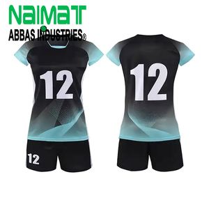 Custom Women Volleyball Jersey Set Sublimated Gradient Team Uniform Quick Dry Breathable Slim Fit Sports Wear - Product Image 1