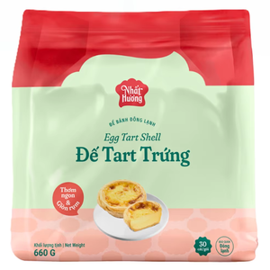 รับผลิตแบรนด์ส่วนตัว ทาร์ตฮาลาลแบบกำหนดเอง เบเกอรี่แช่แข็ง เปลือกทาร์ตไข่โปรตุเกสแบบไม่อบ 660 กรัม ขนมหวานหวานๆ สำหรับส่งออก - Product Image 1