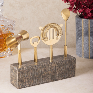 Juego de whisky personalizado, juego de herramientas profesionales para bar, accesorios de bar con base de madera para hotel y hogar, artículo de mesa. - Product Image 3