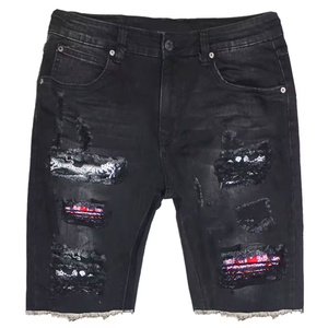 Nueva Llegada OEM, Pantalones Cortos de Mezclilla para Hombre de Verano con Diseño Único, Estilo Urbano, Pantalones Cortos de Mezclilla para Hombre de Alta Calidad, Personalizados de Fábrica - Product Image 5