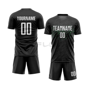 Camiseta de Fútbol de Equipo Transpirable de Alta Calidad con Nombre del Jugador, Invierno, 100% Poliéster, Manga Corta, Cuello en V, Ropa Deportiva de Fútbol - Product Image 1
