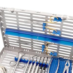 Instruments dentaires manuels ergonomiques, set chirurgical en acier inoxydable, 12 pièces, forceps et ciseaux d'extraction dentaire - Product Image 2