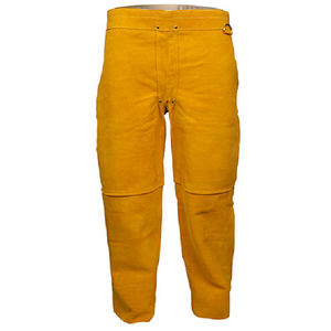 Pantalones de Soldadura Resistentes al Calor y a las Llamas, Protección para las Piernas de Cuero Reforzado, Protección Industrial de Alta Resistencia para Soldadores - Product Image 4