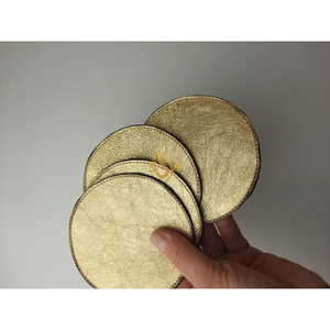 Antique Brass and Metal <b>Drink</b> <b>Coasters</b> Metal <b>Coaster</b> With Round Shape for Hammered Design in Indian Wholesale Prices Supplies - Product Image 4