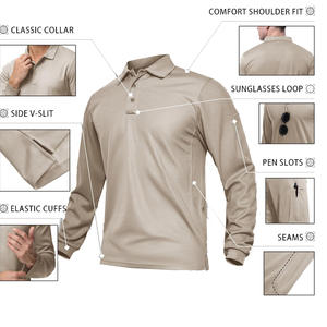 Uniforme de Guardia de Seguridad, Chaleco Reflectante Táctico para Exteriores, Ropa Deportiva Personalizada Unisex, Camisetas Polo de Seguridad de Manga Larga - Product Image 2