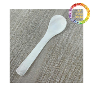 Natural shell spoon made from mother of pearl for dining <b>table</b> dessert serving and decor - Product Image 1