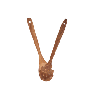 Cuchara de espagueti de madera de acacia natural al por mayor, cuchara de madera para servir alimentos, cuchara para pasta a buen precio desde Vietnam - Product Image 2