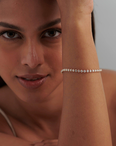 สร้อยข้อมือเพชรทรงกลมเจียระไนแบบ Brilliant Lab Grown Diamond พร้อมใบรับรอง IGI 14 กะรัต ทอง 10K 14K 18K สีเหลือง ขาว ชมพู สามารถปรับแต่งได้ เครื่องประดับหรูหรา - Product Image 5