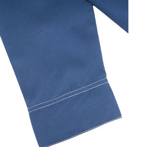 Chemise de bureau pour homme, 100% coton sergé, coupe ajustée, manches longues, haute qualité, personnalisation de la marque, service OEM/ODM - Product Image 5