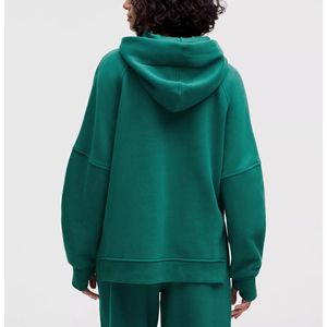 High Quality Custom Women Luxury Tech 100% Cotton Terry Tracksuit Sweat suits Manufacturer Oversized Hoodie and Sweatpants <b>Set</b> - Product Image 2