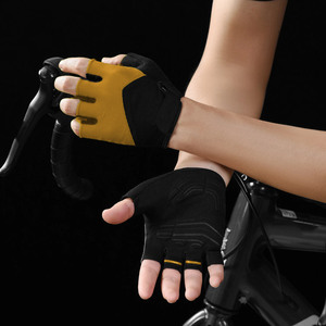 ถุงมือขับรถปั่นจักรยานแบบครึ่งนิ้ว ยืดหยุ่นได้ ไม่ลื่น เหมาะสำหรับการแข่งขัน ใช้ได้ทั้งชายและหญิง สำหรับเล่นกีฬาและกิจกรรมกลางแจ้ง ป้องกันการบาดเจ็บ สำหรับผู้ชายและผู้หญิง - Product Image 6