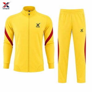 Unisex Sports Track Suit 100% Cotton Windproof Eco-Friendly Vintage 2-In-1 Design Spring Solid Lightweight Casual Wear Wholesale - Product Image 1