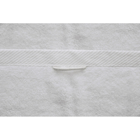 Serviette de bain en tissu éponge écologique 100% coton 550-600 GSM blanche carrée 70x140cm lavable en machine douce absorbante pour adultes usage domestique EU Re