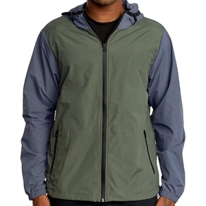 Vestes en polyester/nylon coupe-vent réversibles personnalisables de haute qualité, grandes tailles, respirantes et à séchage rapide, service OEM disponible - Product Image 1