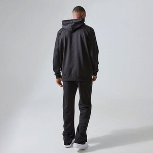 Distressed Embroidery <b>Tracksuit</b> for Men Sweat Suit Hoodie and Pant Set Screen Printed Acid Wash <b>Tracksuit</b> for Men OEM Service - Product Image 2