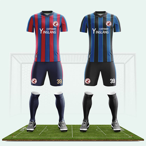 Uniformes de fútbol para hombre al por mayor de tendencia superior hechos en fábrica conjuntos de ropa de fútbol de color degradado por Old-Fit International - Product Image 2