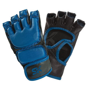 Gants en cuir demi-doigts à faible MOQ, qualité supérieure, pour la boxe, dernier design - Product Image 1