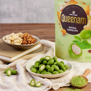 Fournisseur Exportateur en Gros Expédition Rapide OEM/ODM Dragées au Chocolat HALAL 150G Amandes et Noix de Cajou enrobées de Matcha Snack Bonbon Dessert - Product Image 3