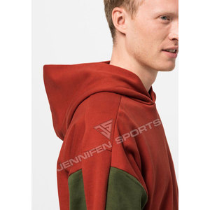 เสื้อฮู้ดดี้ผู้ชายคุณภาพสูง แบบ unisex สำหรับฤดูหนาว สีทูโทน สไตล์สตรีทแวร์ ผ้าฝ้าย 100% ระบายอากาศได้ดี แห้งเร็ว ปรับแต่งได้ สีพื้น - Product Image 3