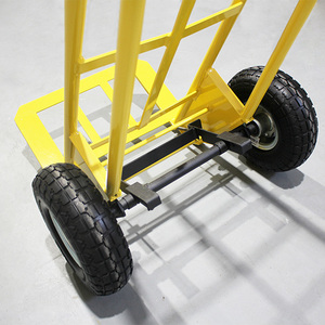 Heavy Duty 2 Wheel Steel Hand Truck Dolly Cart for Warehouse <b>Moving</b> <b>Boxes</b> Appliances Industrial Use with Pneumatic Wheels - Product Image 2