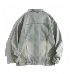 Men Autumn New Denim <b>Jacket</b> Stand Collar Zipper Closure Yarn Dyed 100% Cotton Denim <b>jacket</b> for men Closure Regular Fit Autumn - Product Image 2
