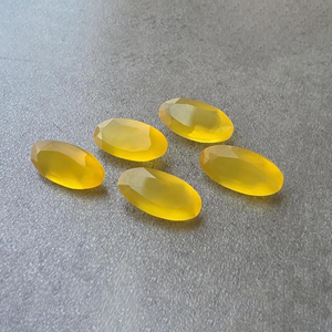 Calcedoine facettée de qualité AAA+ en forme ovale grande taille, pierre précieuse calibrée, effet optique étoilé, origine Rajasthan, pour la joaillerie - Product Image 6
