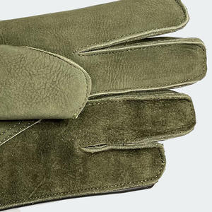 ถุงมือล่าสัตว์แบบมีสายรัดข้อมือปรับได้วัสดุหนังแบบเต็มรูปแบบออกแบบได้ตามต้องการ - Product Image 6