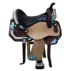 Sillas de Montar de Cuero Genuino de Alta Calidad Estilo Occidental para Doma Clásica |   Varios Tamaños para Montar a Caballo |   Silla de Montar Inglesa para Doma Clásica - Product Image 3