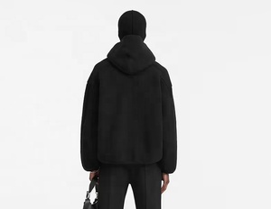 Sudadera con Capucha de Invierno para Hombre, de Alta Calidad, Informal, Lisa, de Felpa, Corte Regular, Antiencogimiento, Poliéster/Algodón, Diseño a Cuadros - Product Image 3