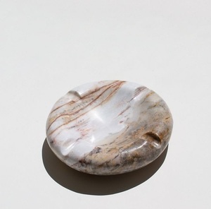 Cenicero Redondo de Mármol Negro Hecho a Mano, Porta Cigarrillos de Piedra Natural, Accesorio de Fumar de Lujo, Cenicero para Cigarros, Decoración de Mesa - Product Image 3