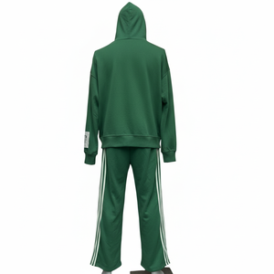 Ensemble de survêtements sportifs automne-hiver pour hommes, style européen et américain, couleur unie, doublure polaire, tenues décontractées pour hommes et femmes - Product Image 6