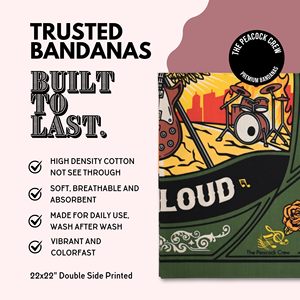 Factory Wholesale Custom Printed <b>Bandana</b> Scarf 55 Cm Cotton Square Handkerchief Double Sides Hemmed Sublimation <b>Bandana</b> - Product Image 3