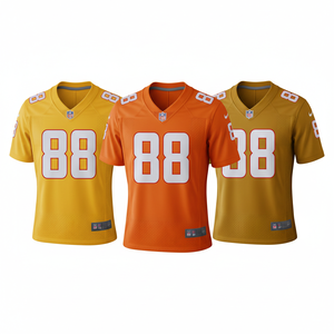 Venta al por Mayor de Camisetas de Fútbol Americano Bordadas de Alta Calidad y Bajo Precio, Indianapolis 17 Daniel Jones, 100% Poliéster - Product Image 4