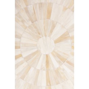 Round Natural Bone Inlaid MDF side Table Minimalist Vintage Design For Home office <b>bed</b> room Decoration wholesale - Product Image 3