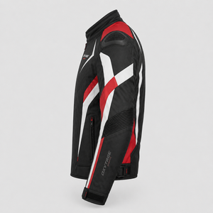 เสื้อแจ็คเก็ตมอเตอร์ไซค์คุณภาพสูงสำหรับผู้ชายไซส์ใหญ่ รุ่น Super Sport - ผลิตจากโพลีเอสเตอร์ 100% ผ้ากันน้ำระดับพรีเมียม พร้อมแถบสะท้อนแสงสำหรับการแข่งรถ - Product Image 3