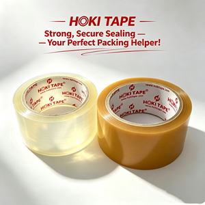 เทปใสสีเหลืองอ่อน BOPP สำหรับปิดกล่องบรรจุภัณฑ์แบบกาวด้านเดียว - Product Image 1