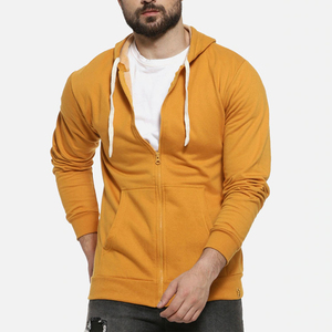 Sweat à capuche zippé léger personnalisé pour homme, 100 % coton, brodé, respirant, impression numérique écologique pour la saison hivernale - Product Image 1