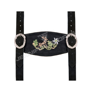 Pantalones Cortos de Cuero de Ante Bávaro para Hombre, de la Mejor Calidad, Personalizados, con Tirantes, Lederhosen Tradicionales Alemanes, Casuales y Sólidos - Product Image 5