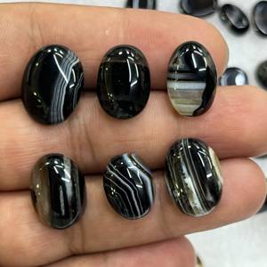 Cabujón Ovalado de Ágata Sulemani Natural Ecológica de Calidad Premium, Gema Tallada para Joyería, Cristal para Anillo o Colgante - Product Image 1