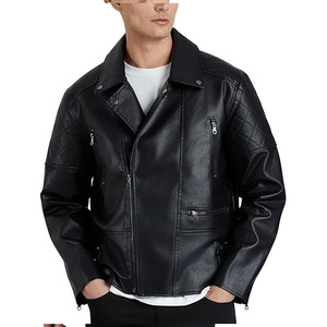 ZUMA ENTERPRISES Unisex Premium Genuine Leather <b>Racer</b> <b>Jacket</b> Slim Fit Stand Collar Vintage Distressed Motorcycle Streetwear - Product Image 2