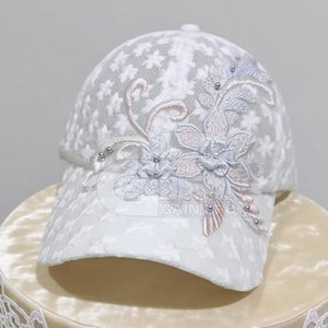 <b>Ladies</b> Lace Baseball <b>Hat</b> Stylish Floral Design Lightweight Fashion Headwear <b>for</b> Travel Outdoor Wear and Everyday Use - Product Image 6