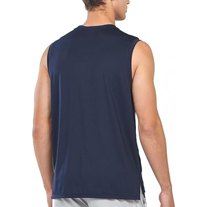 บริการ OEM เสื้อกล้ามลำลองผู้ชาย ดีไซน์ผ้าคุณภาพสูง ระบายอากาศ แห้งเร็ว ผ้าฝ้าย 100% สำหรับฤดูร้อน สีพื้นเรียบ สามารถปรับแต่งได้ - Product Image 3