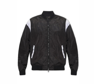 High Quality <b>Men's</b> <b>Canvas</b> Bomber <b>Jackets</b> with Stand Collar and Quick-Dry Full Sleeves Custom Logo Printing Bomber <b>Jacket</b> - Product Image 1