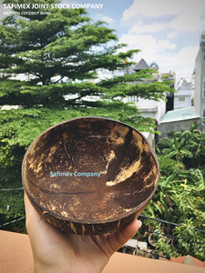 ชามมะพร้าวทำมือจากเส้นใยธรรมชาติ ชามเสิร์ฟแบบแกะสลักทรงกลม สำหรับสลัด ผลไม้ ซุป เหมาะสำหรับโรงแรม คาเฟ่ - Product Image 3