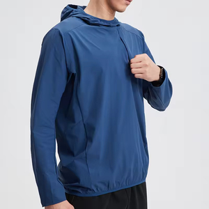 2026 Latest Fashion Waterproof <b>Pullover</b> Hooded <b>Jacket</b> Breathable Sports Outerwear for Running Canvas Fabric Coated <b>Jackets</b> <b>Mens</b> - Product Image 3
