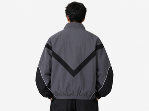 Hot Selling Trending Custom Windbreaker <b>Jacket</b> Personalized Embroidery Stand Collar Windproof Racer <b>Jacket</b> Sporty Style - Product Image 4