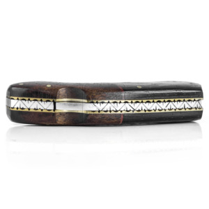 Wholesale Damascus Deal Handmade Damascus Steel Folding Pocket Knife DD-FK-865 Wenge Wood Mahogany Wood Handle Outdoor EDC Knife - Product Image 3